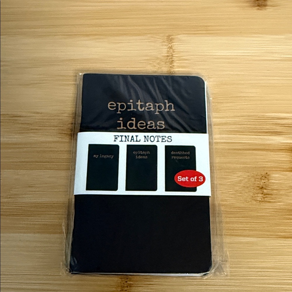 Final Notes Epitaph Idea Set of 3 Notebooks from Accoutrements Archie McPhee - Picture 2 of 10